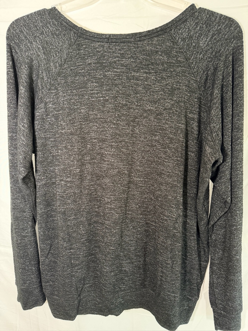 Buffalo David Bitton Women's Ultra Soft Cozy Top in a marled dark gray/charcoal